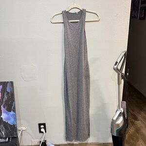 Elegant Gray Sleeveless Dress